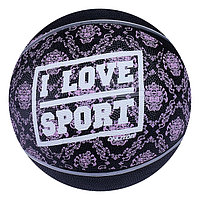 Мяч баскетбольный ONLITOP I LOVE SPORT, размер 6, PVC, бутиловая камера, 450 г