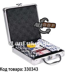 Набор для покера 100 Pc Poker Game Set без Номинала (в алюминиевом кейсе) без Номинала