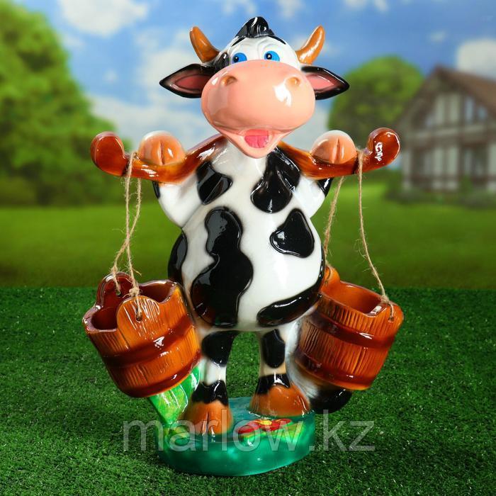 Садовая фигура "Корова с ведрами", 47 см - фото 1 - id-p111437776