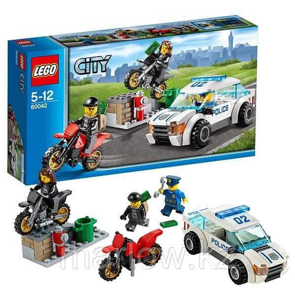 Lego City 60042 Лего Город Погоня за воришками-байкерами - фото 1 - id-p111470469