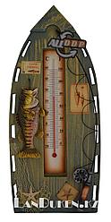 Деревянный настенный Градусник для измерения температуры воздуха (комнатный термометр)