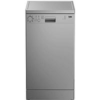 Посудомоечная машина Beko DFS 05012 S, класс А+ 10 комплектов, 5 программ, серебристая