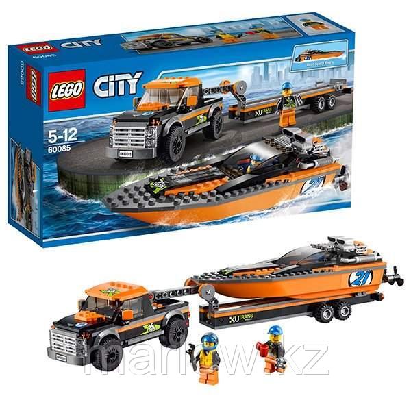 Lego City 60085 Лего Город Внедорожник 4x4 с гоночным катером - фото 1 - id-p111470480