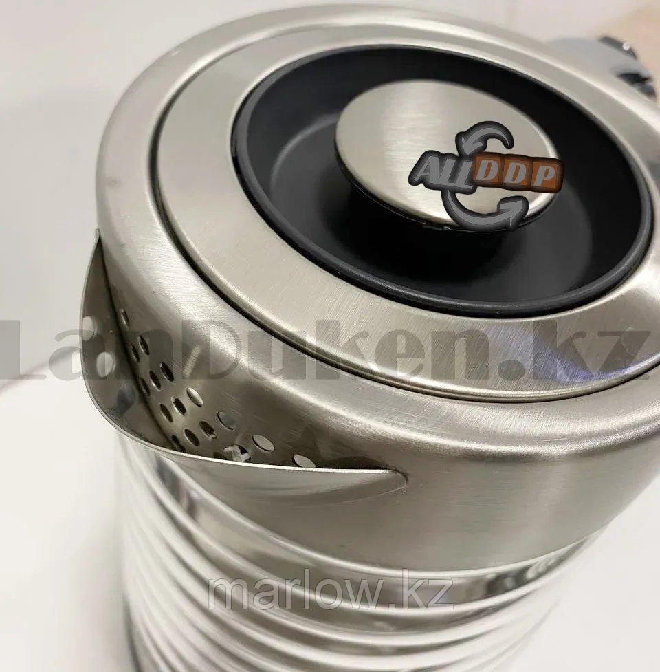Электрический чайник с функцией авто отключения из нержавеющей стали со съемной крышкой 2,2 л Sokany SK-1027 - фото 9 - id-p111453613