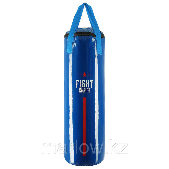 Мешок боксёрский FIGHT EMPIRE, на ленте ременной, синий, 80 см, d=25 см, 15 кг - фото 1 - id-p111433195
