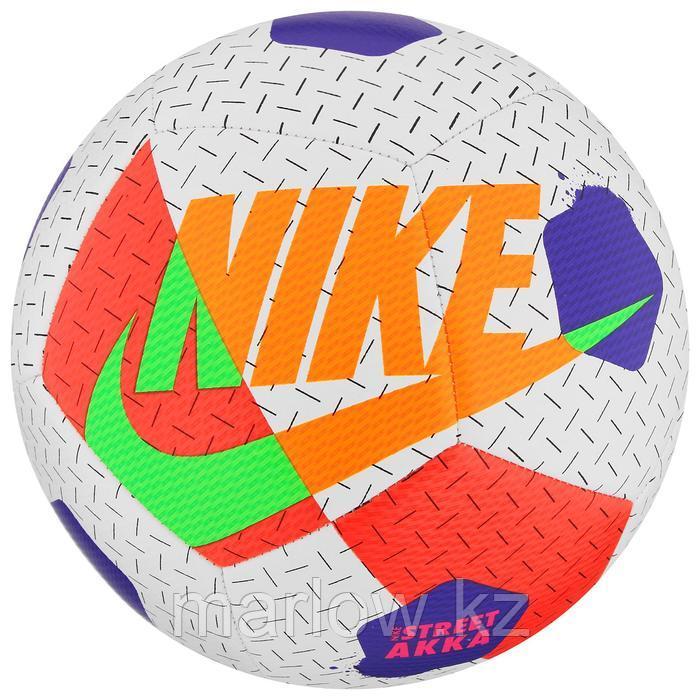 Мяч футзальный NIKE Street Akka, размер 4, 12 панелей, ПУ, резина, машинная сшивка, цвет белый/красн ... - фото 1 - id-p111433200