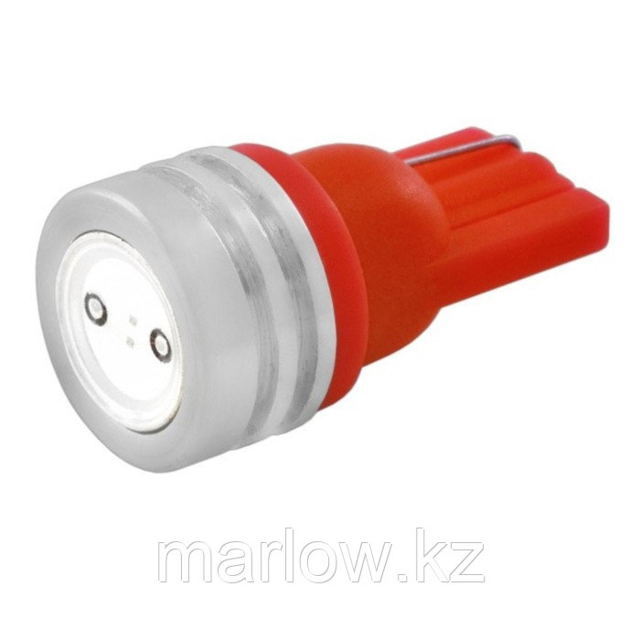 Лампа светодиодная T10(W5W), 12В 1 SMD диод EXTRA LIGHT без цоколя радиатор красная Skyway - фото 1 - id-p111427445