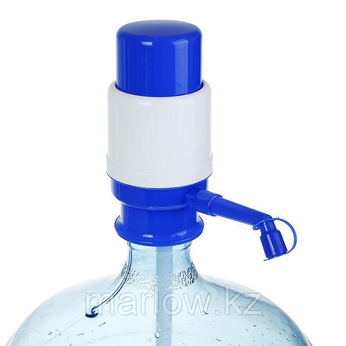 Помпа для воды LESOTO Mini, механическая, под бутыль от 11 до 19 л, голубая - фото 4 - id-p111434202