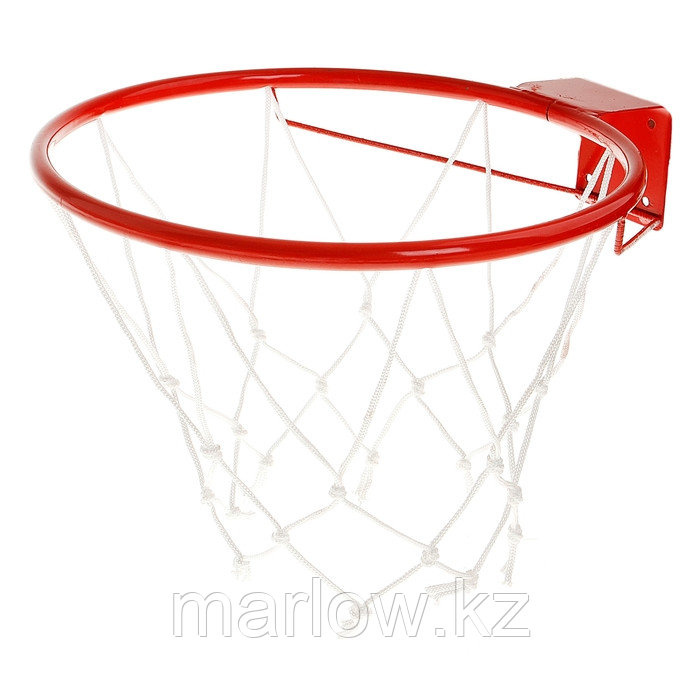 Корзина баскетбольная №5 «Люкс», d=380 мм, с сеткой и упором - фото 1 - id-p111432382