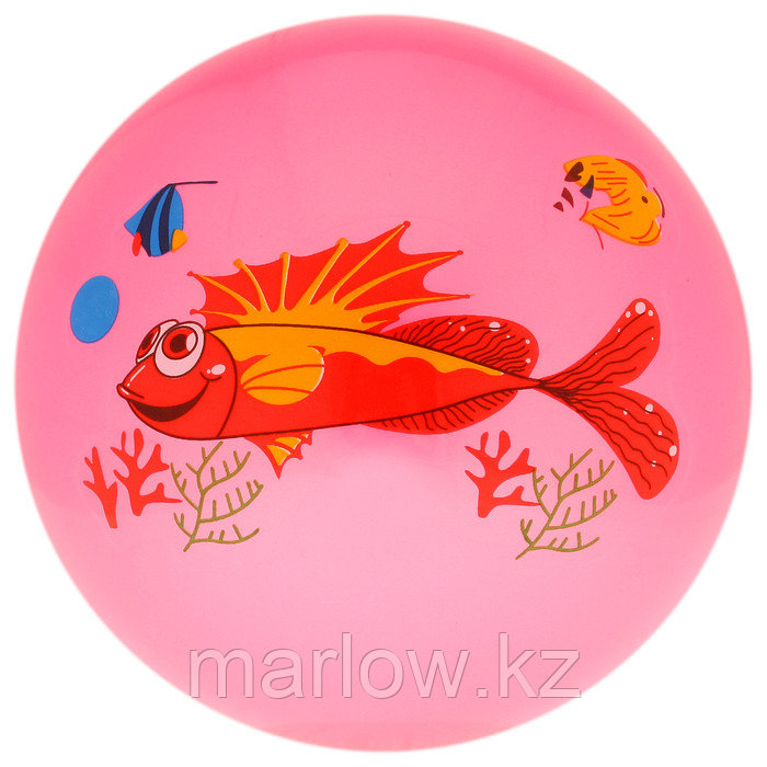 Мяч детский «Дельфинчики», d=25 см, 60 г, цвет розовый, принт МИКС - фото 9 - id-p111432384