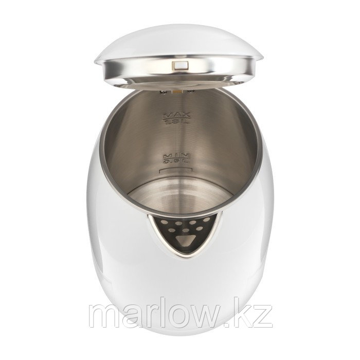 Чайник электрический Sakura SA-2157W, пластик, колба металл, 1.8 л, 2000 Вт, белый - фото 4 - id-p111435051