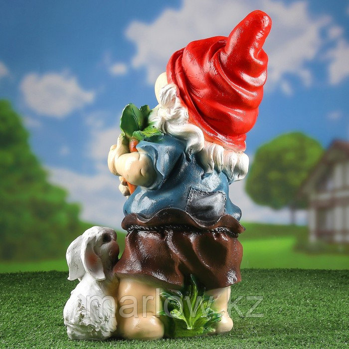 Садовая фигура "Гном с зайцем и морковкой" 46см МИКС - фото 6 - id-p111437840