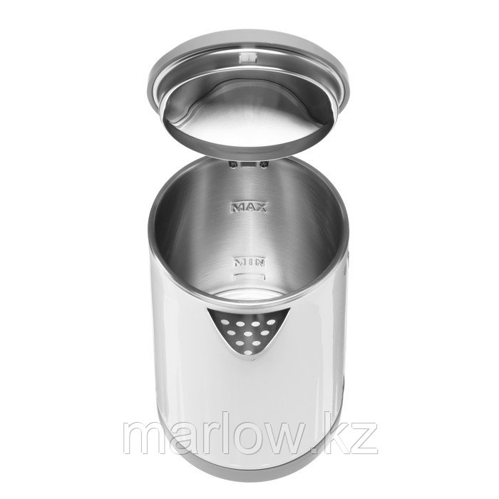 Чайник электрический Sakura SA-2155WG, пластик, колба металл, 1.2 л, 1500-1800 Вт, белый - фото 4 - id-p111435072