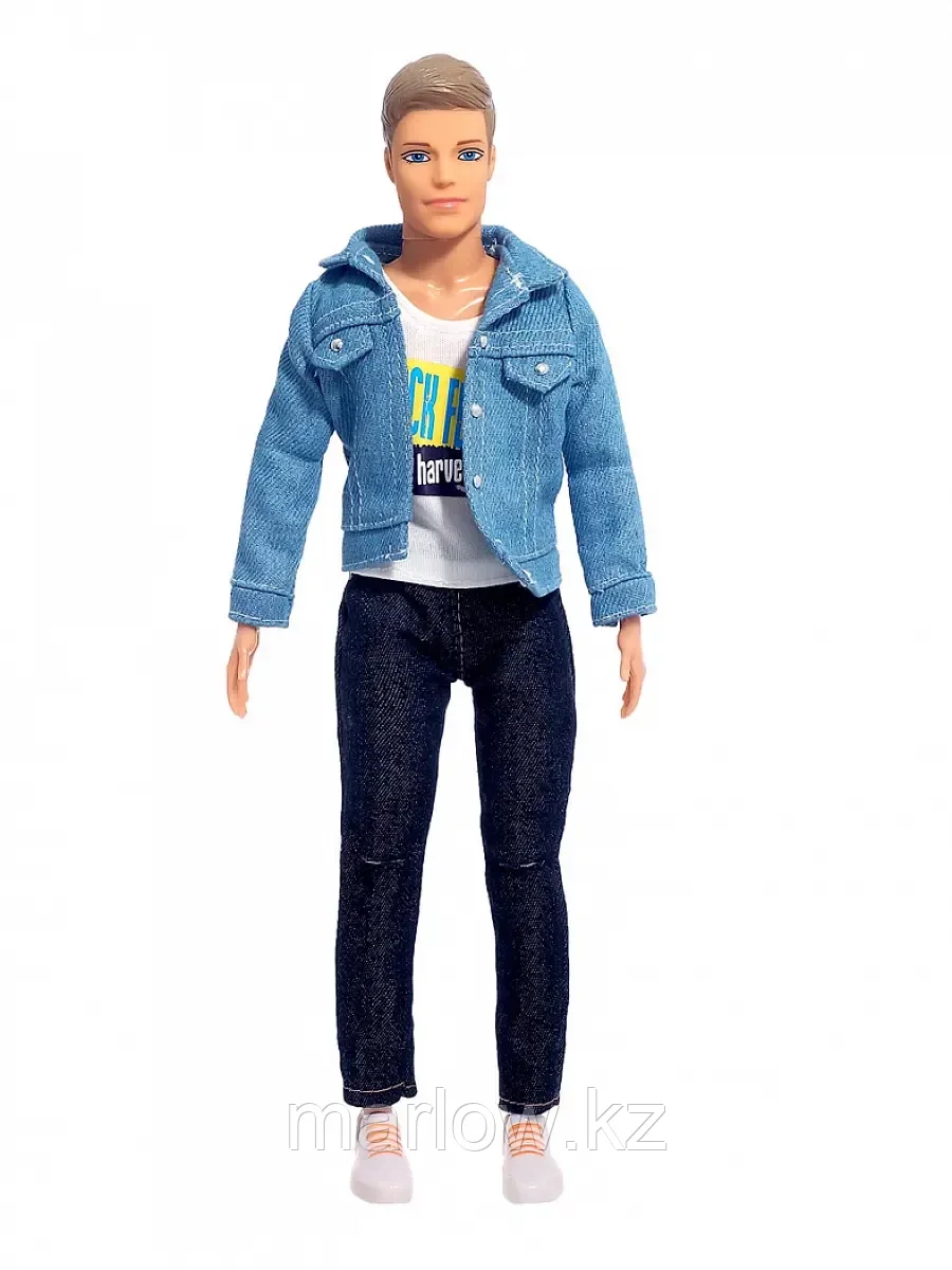 Кукла парень 8424-2 в джинсовой куртке - фото 2 - id-p111445750
