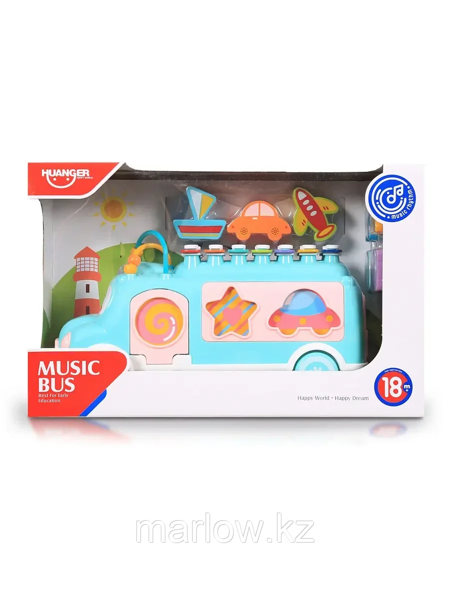 Развивающая игрушка Музыкальный автобус HE8019 - фото 2 - id-p111445751