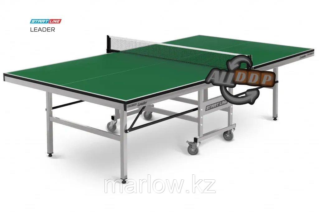Теннисный стол Start Line Leader 22 мм, GREEN (без сетки) - фото 5 - id-p111451678