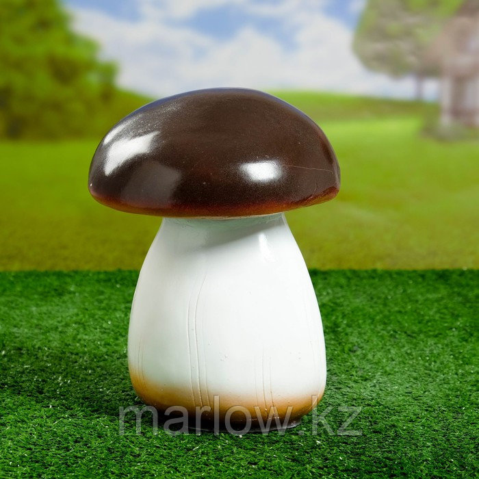 Садовая фигура "Белый гриб" средний 14х14х24см - фото 3 - id-p111438845