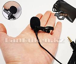 Петличный микрофон 3.5 мм jack черный Микрофон на петличке