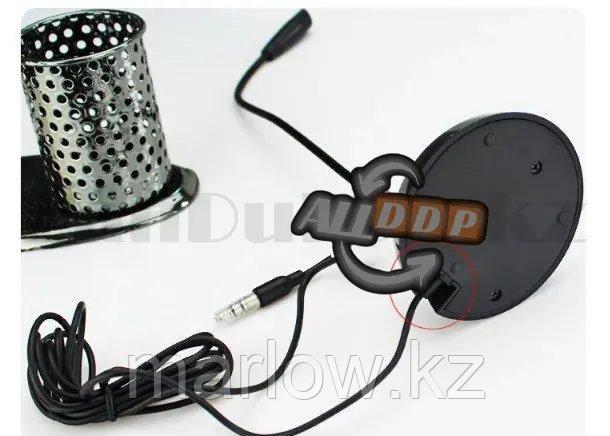 Универсальный конденсаторный микрофон гибкий проводной с мини подставкой aux 3.5 мм CanLeen СМ-203 - фото 6 - id-p111453674