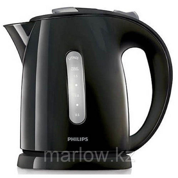 Чайник электрический Philips HD4646/20, пластик, 1.5 л, 2400 Вт, черный - фото 1 - id-p111435083