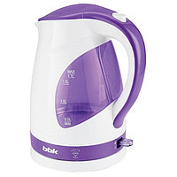Чайник электрический BBK EK1700P, пластик, 1.7 л, 2200 Вт, бело-фиолетовый