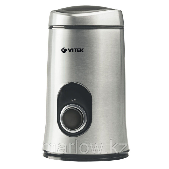 Кофемолка Vitek VT-1546 SR, электрическая, 150 Вт, 50 г, серебристая - фото 1 - id-p111435090