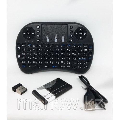 Клавиатура-пульт с тачпадом I8 airmouse - фото 2 - id-p111457661
