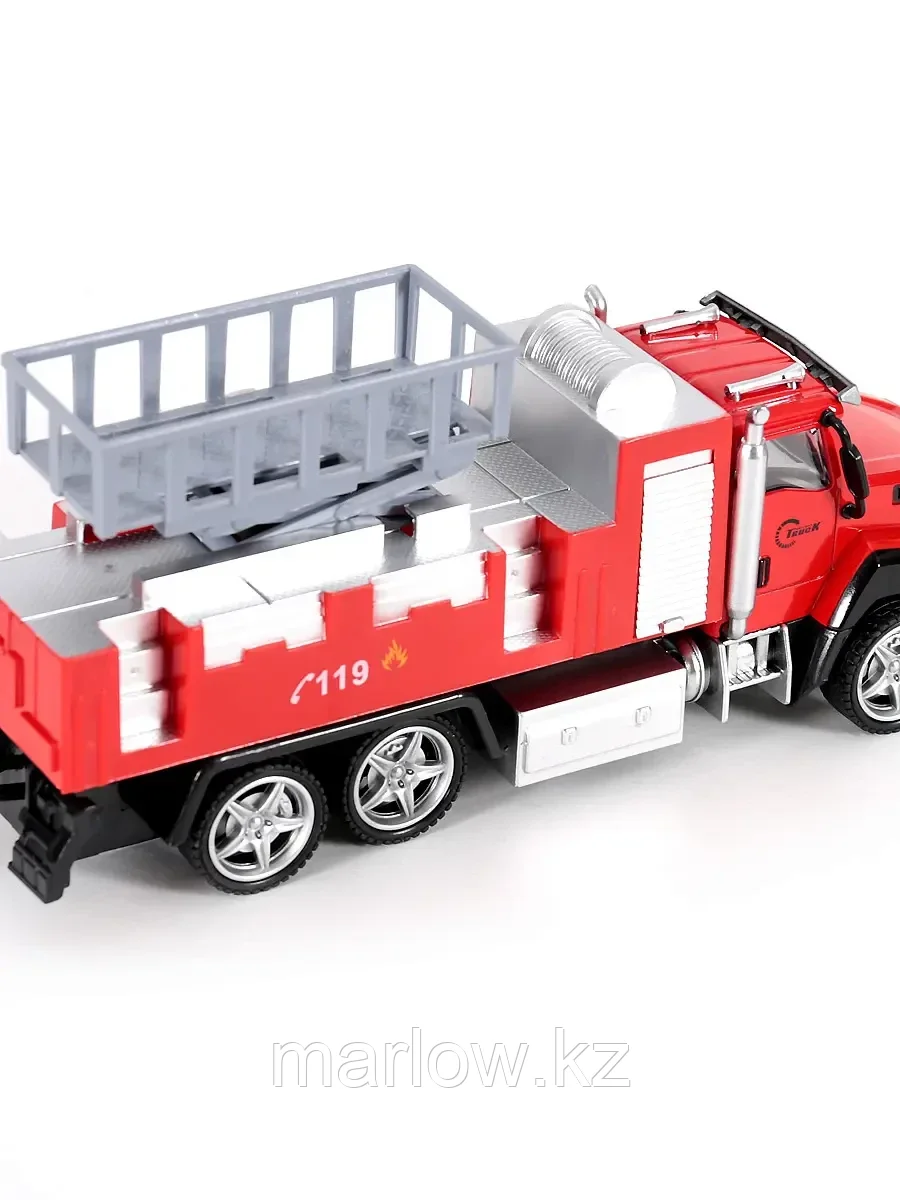 Модель машины Пожарная машина с вышкой 20см инерция 2213-6-1 - фото 5 - id-p111442832