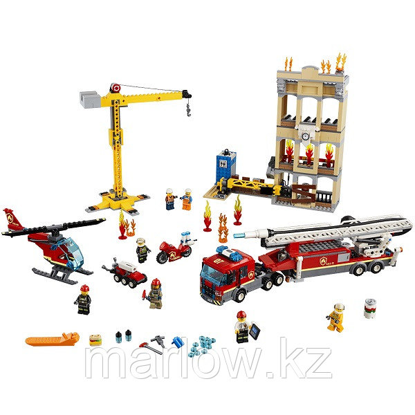 Lego City 60216 Конструктор Лего Город Пожарные: Центральная пожарная станция - фото 2 - id-p111470562