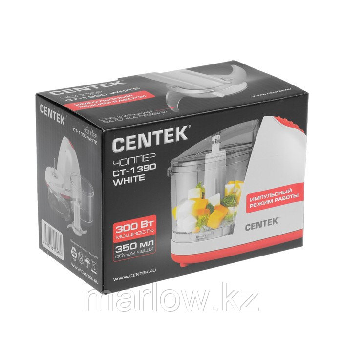 Измельчитель Centek CT-1390, пластик, 400 Вт, 0.35 л, белый - фото 5 - id-p111435111