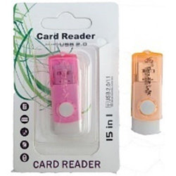 Картридер T-Flash/Micro SD Micro Card Reader раздвижной с иероглифами
