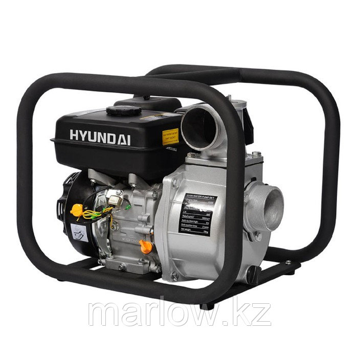 Мотопомпа бензиновая Hyundai HY 80, 5.2 кВт, 1000 л/мин, ручной стартер, для чистой воды - фото 1 - id-p111465625