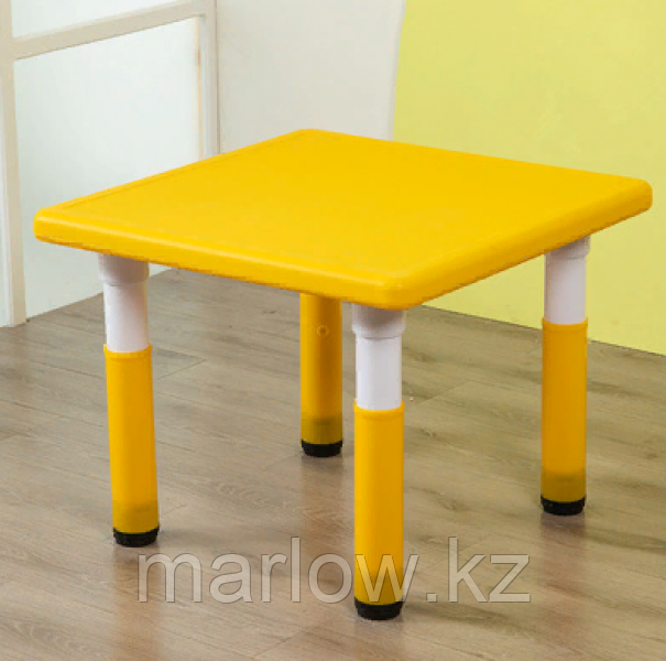 Детский стол желтый 60*60 - фото 1 - id-p111449771