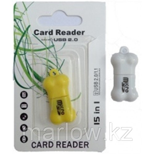 Картридер T-Flash/Micro SD Micro Card Reader КОСТЬ - фото 1 - id-p111458689