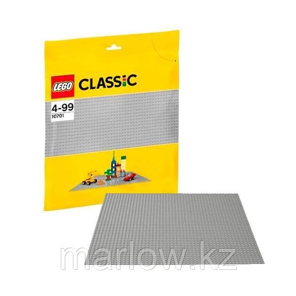 Lego Classic 10701 Лего Классик Строительная пластина серого цвета - фото 1 - id-p111470599