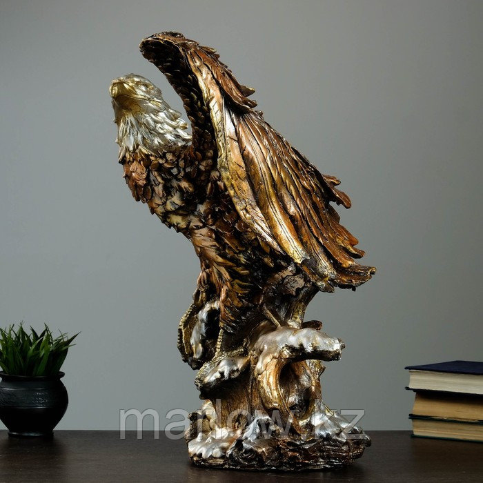 Фигура "Орел большой с крыльями" бронза, 52х37х57см - фото 2 - id-p111438914