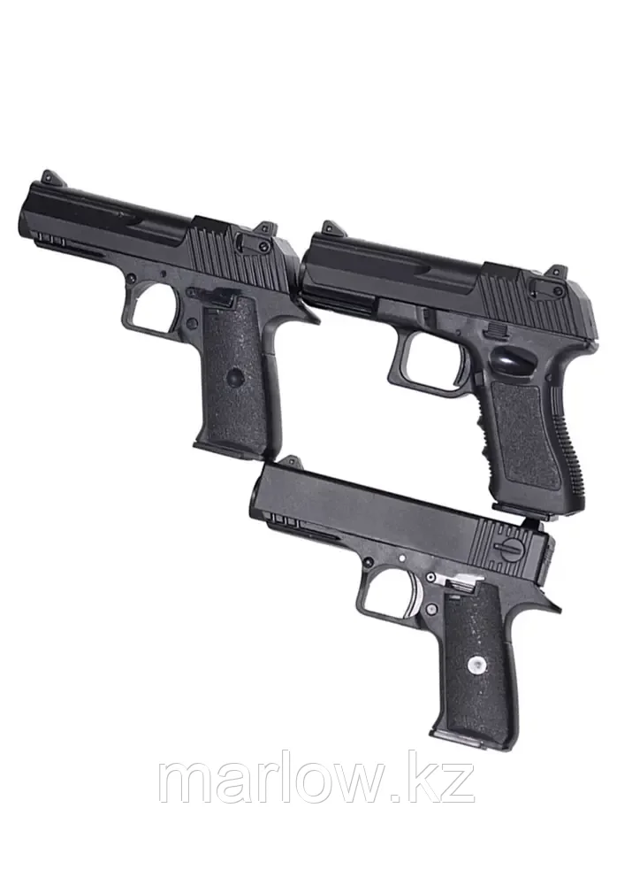 Пистолет механический с резиновыми пулями BB 6мм SY023A в чемодане - фото 1 - id-p111441890
