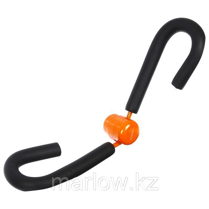 Эспандер TORRES Thigh master, пластиковая защита пружины, мягкие ручки, цвет серый/оранжевый - фото 1 - id-p111433327