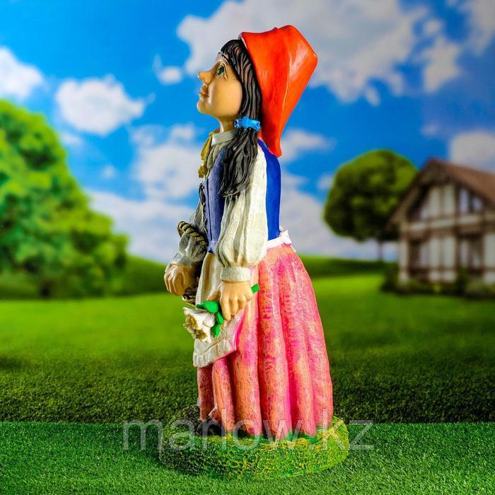 Садовая фигура "Девочка в красной шляпке" 65х31х27см - фото 2 - id-p111438924