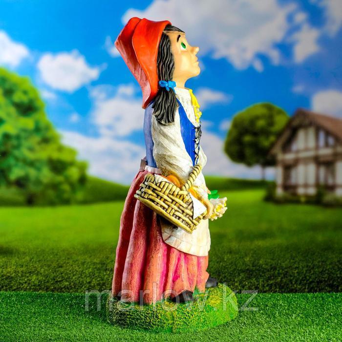 Садовая фигура "Девочка в красной шляпке" 65х31х27см - фото 4 - id-p111438924