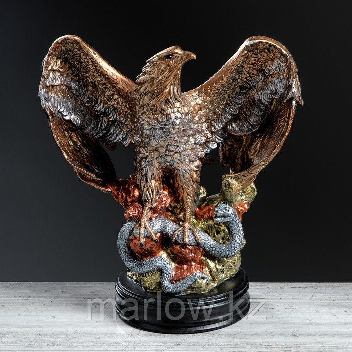 Статуэтка "Орёл огромный со змеёй", бронзовый, 43 см - фото 1 - id-p111437936