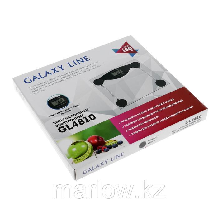 Весы напольные Galaxy GL 4810, электронные, до 180 кг, 1хCR2032, стекло, чёрные - фото 7 - id-p111433342