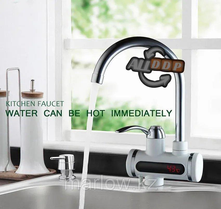 Проточный электрический водонагреватель c дисплеем Instant Electric Heating Water Faucet - фото 1 - id-p111453768