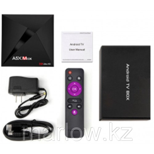 Приставка Smart Tv Box A5X MAX (RK3328 4+32 Android 9.0) - фото 1 - id-p111457733