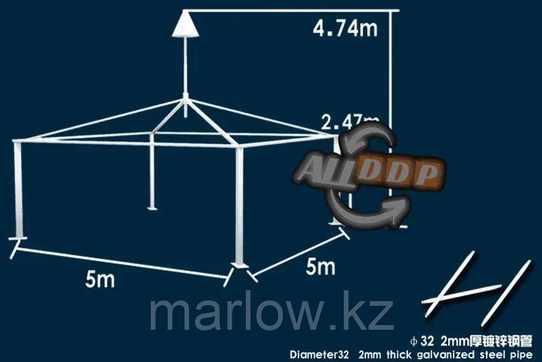 Шатер "Пагода", алюминиевый, 5х5м - фото 2 - id-p111451783