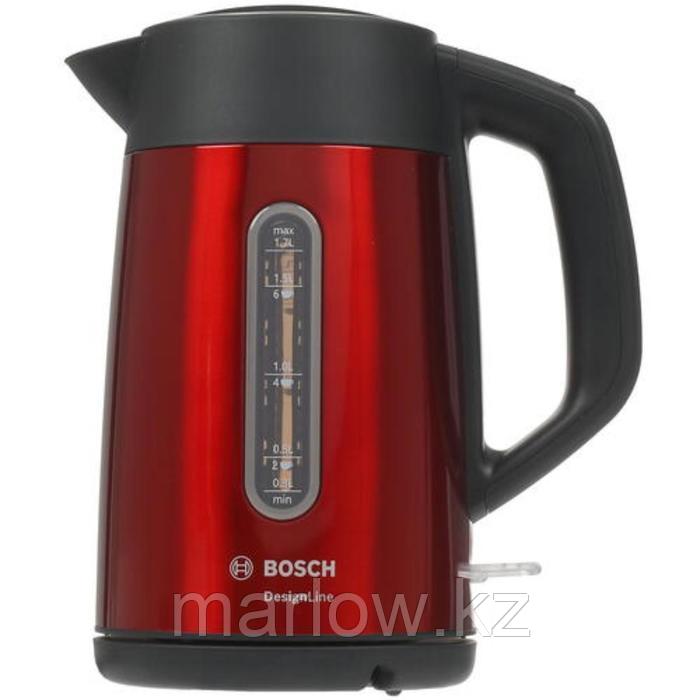 Чайник Bosch TWK4P434, металл, 1.7 л, 2400 Вт, красный - фото 1 - id-p111437163