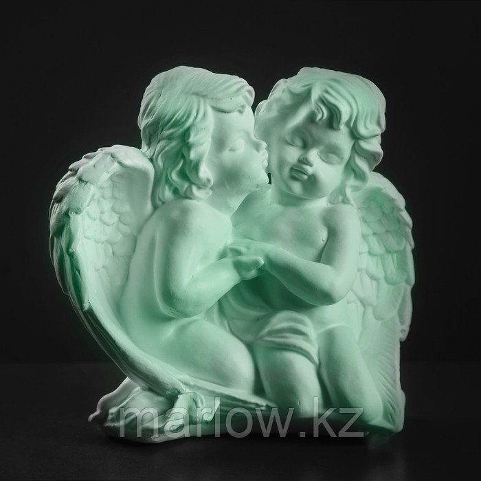 Светящаяся фигура "Пара ангелов сидя" 29х14х28см белая - фото 1 - id-p111438949