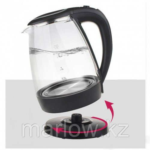 Электрический чайник стеклянный с подсветкой для дома Domotec MS-8110 - фото 3 - id-p111454766