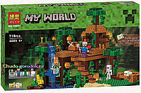 Дизайнер Майнкрафт Джунглидегі ағаш үй BELA 10471 LEGO аналогы 21125 Lego