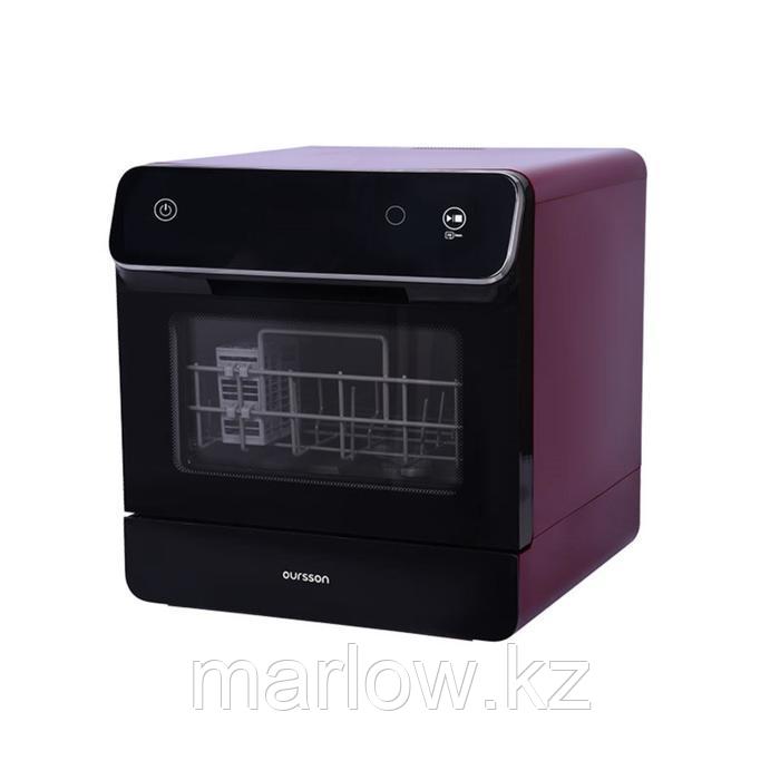 Посудомоечная машина Oursson DW4001TD/DC, 4 комплекта, 6 программ, настольная, фиолетовая - фото 1 - id-p111437169